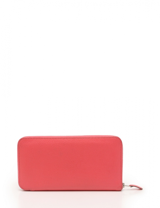 エルメス ラウンドファスナー 長財布 アザップ ピンク ローズリップ