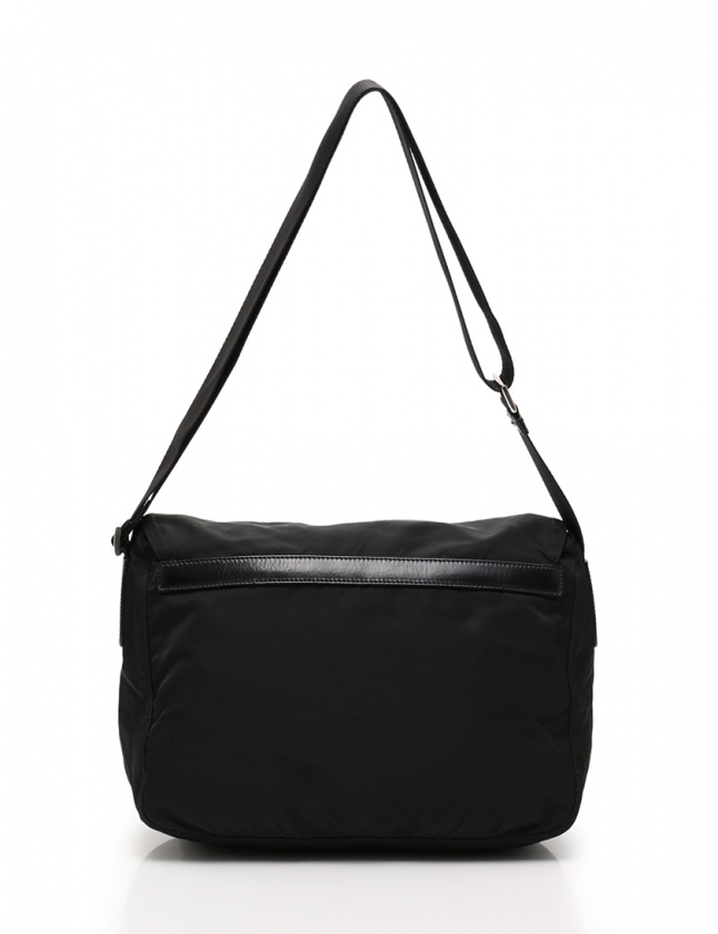 プラダ PRADA ショルダーバッグ 黒 BT6671 ナイロン レザー VELA SPORT 