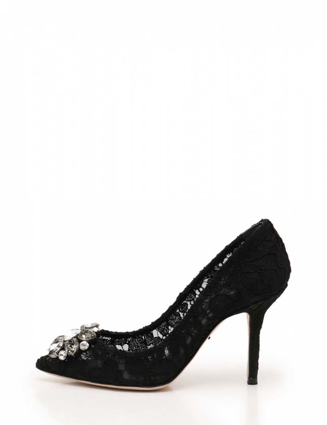 DOLCE & GABBANA ドルガバパテントハイヒール35 22cm - ハイヒール 