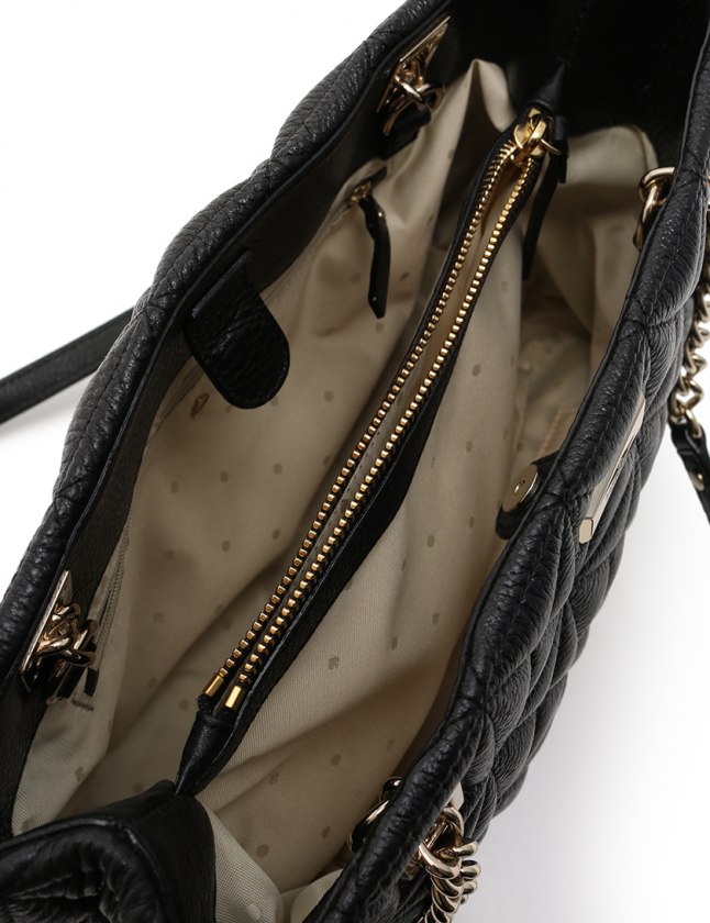 ケイトスペード KATE SPADE トートバッグ キルティング チェーン 黒