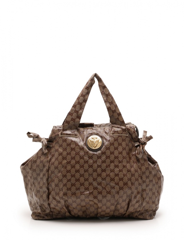 グッチ GUCCI トートバッグ GGクリスタル ベージュ 197022