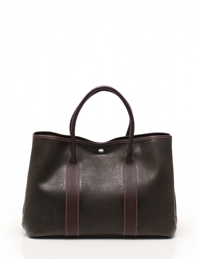 エルメス HERMES トートバッグ ガーデンパーティPM 茶 アマゾニア  