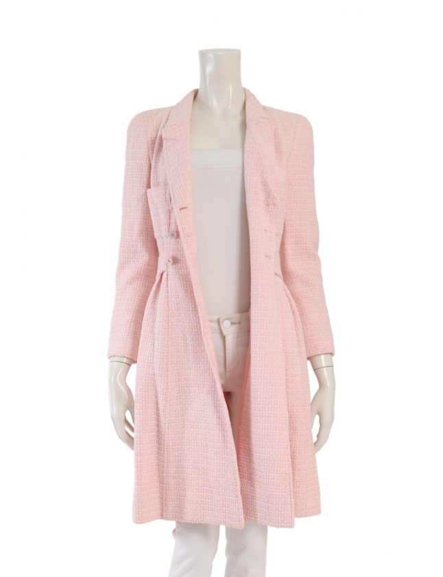 CHANEL シャネルツイードコート96P ピンクヴィンテージ
