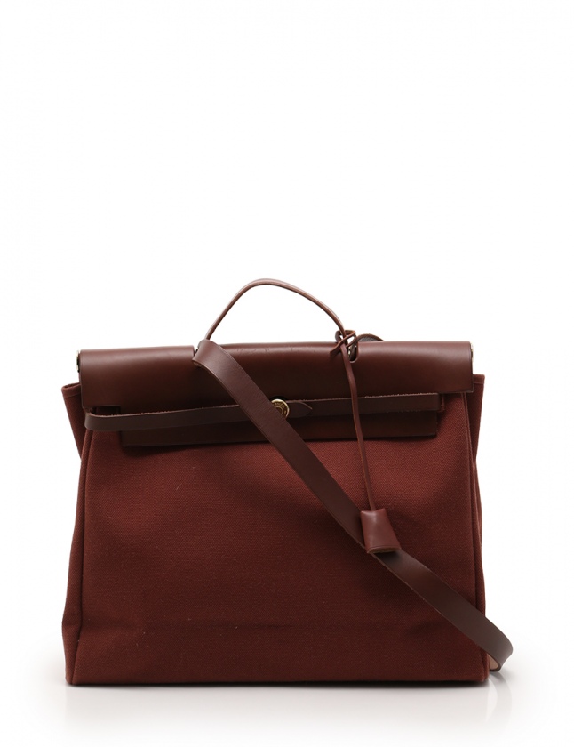 HERMES エルメス エールバッグMM 2WAY バッグ 肩掛け 茶 エルメス