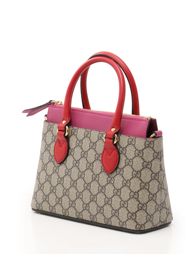 グッチ GUCCI ハンドバッグ ショルダーバッグ GGスプリーム ベージュ  