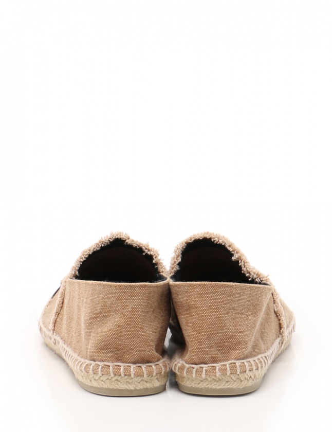 CHANEL エスパドリーユ ベージュ/黒 シャネル CHANEL フラットシューズ エスパドリーユ ベージュ 黒 39