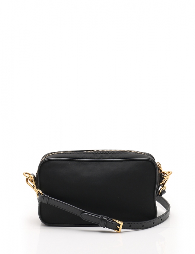 プラダ PRADA BT0773 ナイロン サフィアーノレザー ショルダーバッグ プラダ PRADA ショルダーバッグ 黒 BT0773 ナイロン サフィアーノ