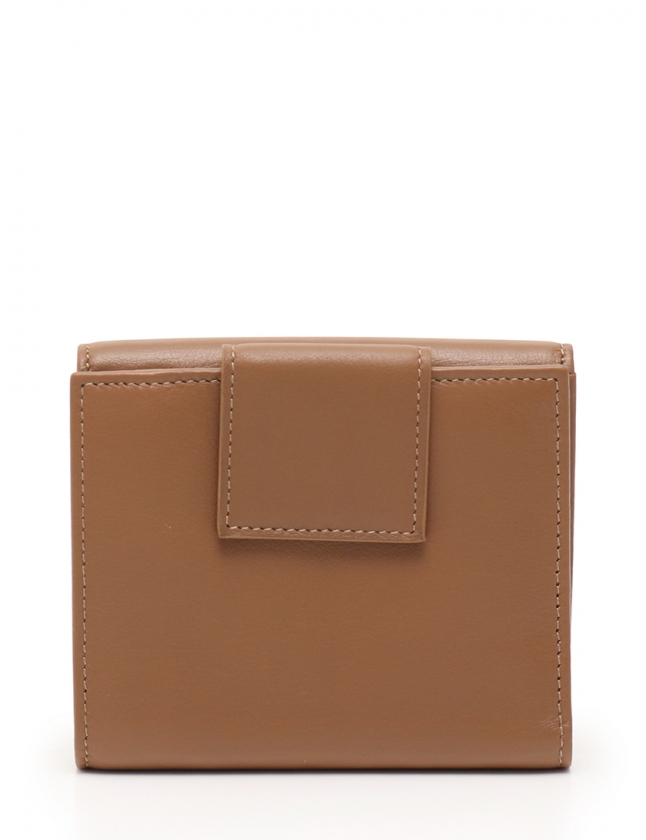 ブルガリ Wホック 財布 二つ折り 財布 BVLGARI ブラウン レザー 【公式