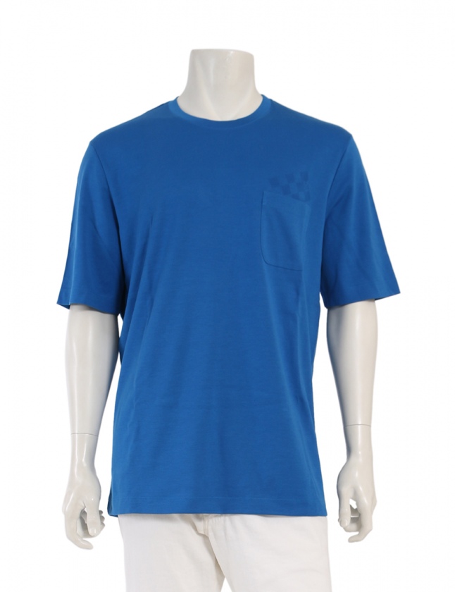ルイヴィトン LOUIS VUITTON Tシャツ カットソー 青 XXL トップス 半袖 