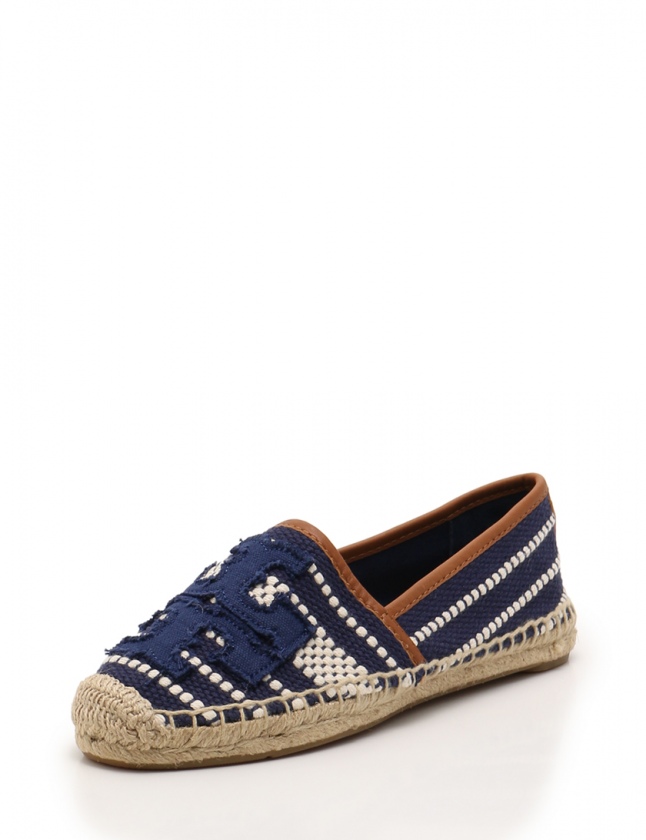 トリーバーチ TORY BURCH フラットシューズ エスパドリーユ ネイビー 
