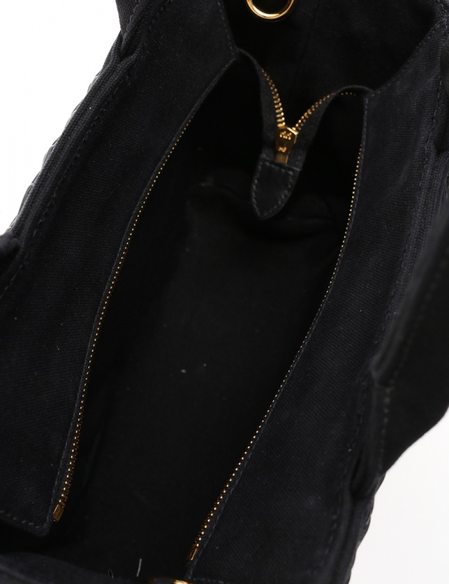 PRADA ブラック かごバッグ PRADA - プラダ PRADA カゴバッグ ストロー ハンドバッグの通販