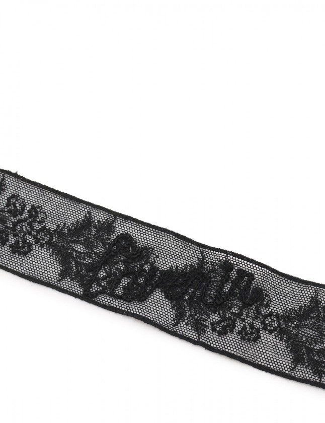 アンドゥムルメステール ANN DEMEULEMEESTER スカーフ リボン 黒 小物 