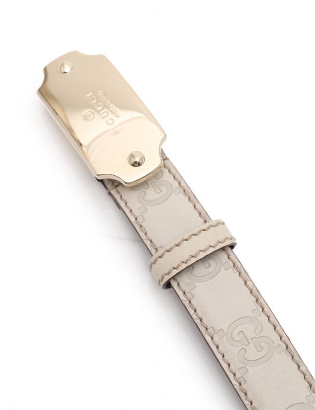 グッチ GUCCI ベルト グッチシマ アイボリー ゴールド 小物 グッチ GUCCI ベルト グッチシマ アイボリー ゴールド 小物