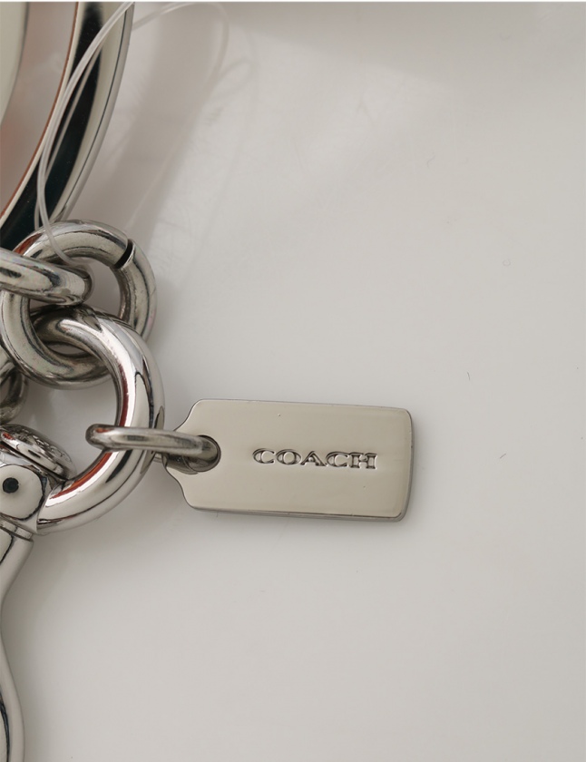 コーチ COACH バッグチャーム サターン シルバー マルチカラー 小物 