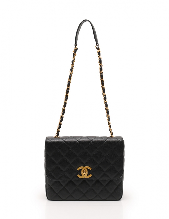 シャネル CHANEL ショルダーバッグ デカマトラッセ マトラッセ30  