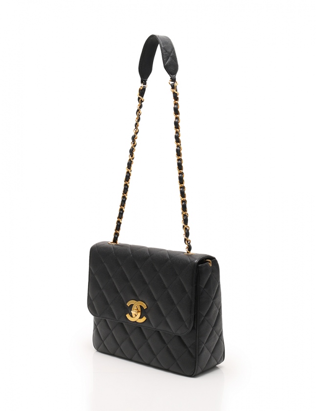 シャネル CHANEL ショルダーバッグ デカマトラッセ マトラッセ30 