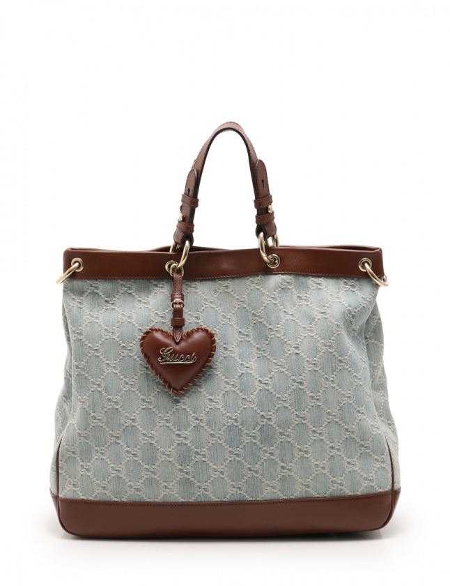 グッチ GUCCI トートバッグ ショルダーバッグ GG柄 バレンタイン 水色 
