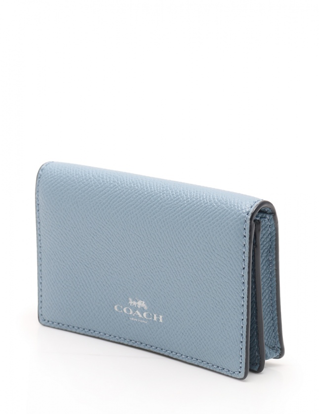 コーチ Coach カードケース 名刺入れ 水色 小物 レザー F レディース 114 ベクトルパーク