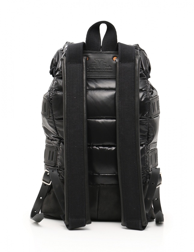 モンクレール MONCLER バックパック リュック 黒 ナイロン レザー SEIL 