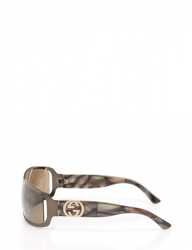 グッチ GUCCI サングラス インターロッキングG ガンメタリック