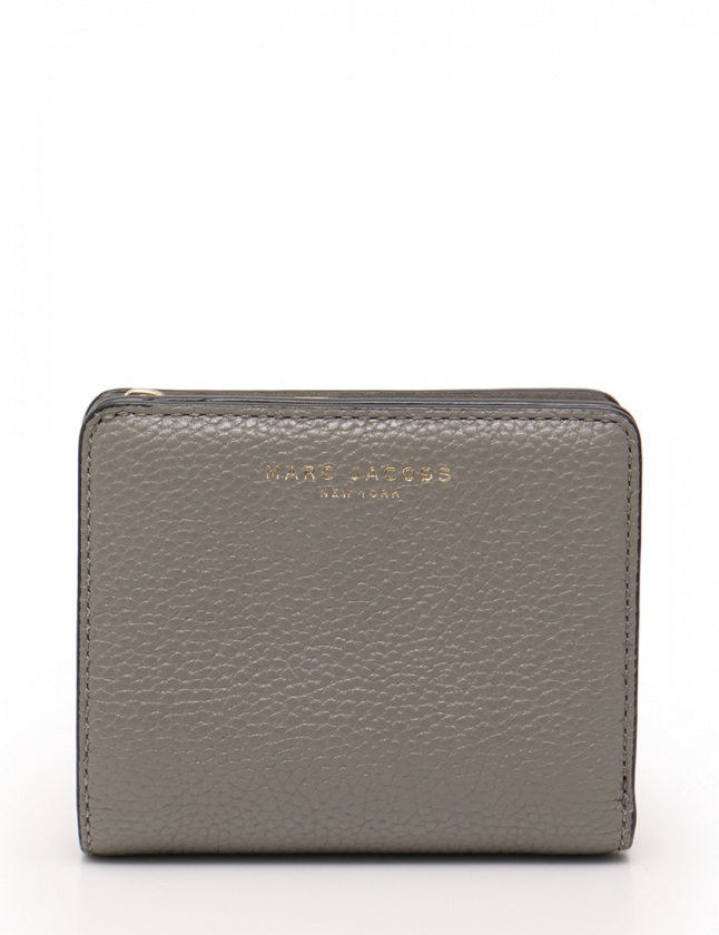 マークジェイコブス MARC JACOBS 二つ折り財布 グレー 小物 レザー 