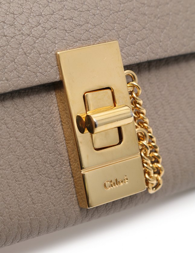 クロエ CHLOE キーケース ドリュー グレー 小物 レザー 3P0784
