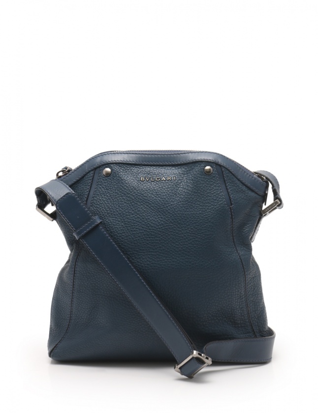 ブルガリ BVLGARI ショルダーバッグ ネイビー 36802 レザー レディース  