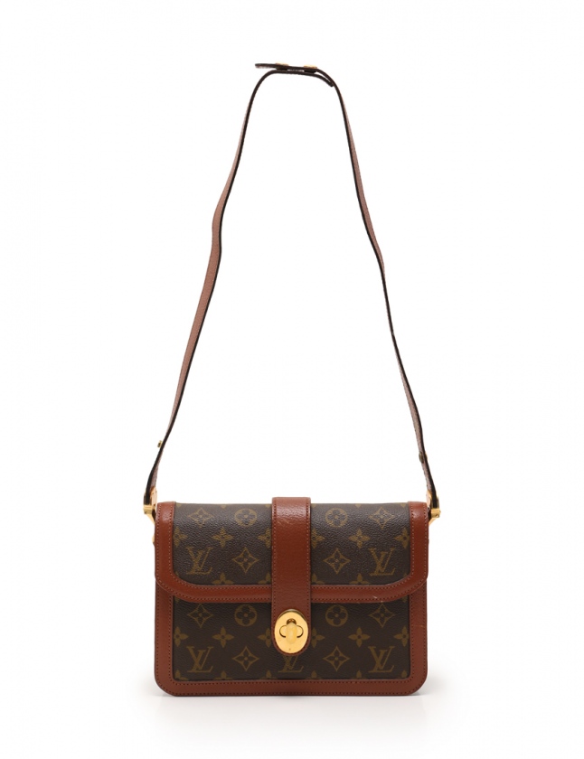 ルイヴィトン LOUIS VUITTON ショルダーバッグ サックヴァンドーム 茶 