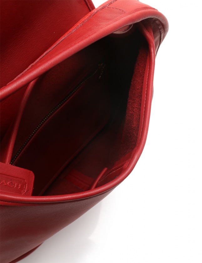 コーチ COACH ショルダーバッグ 赤 9029 レザー オールドコーチ