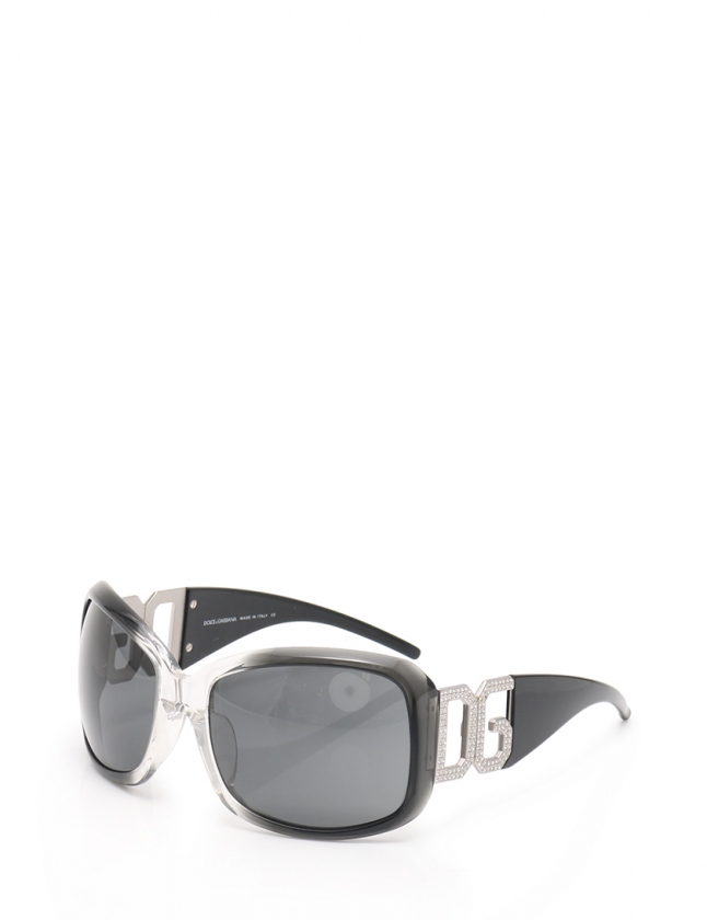 ドルチェ&ガッバーナ ドルガバ DOLCE&GABBANA サングラス 黒 クリア  