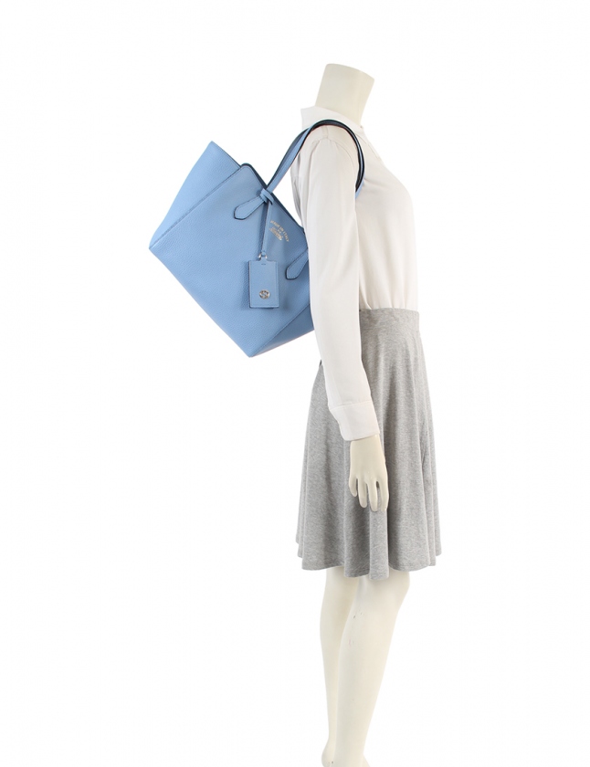 グッチ GUCCI トートバッグ スウィング 水色 354408 レザー