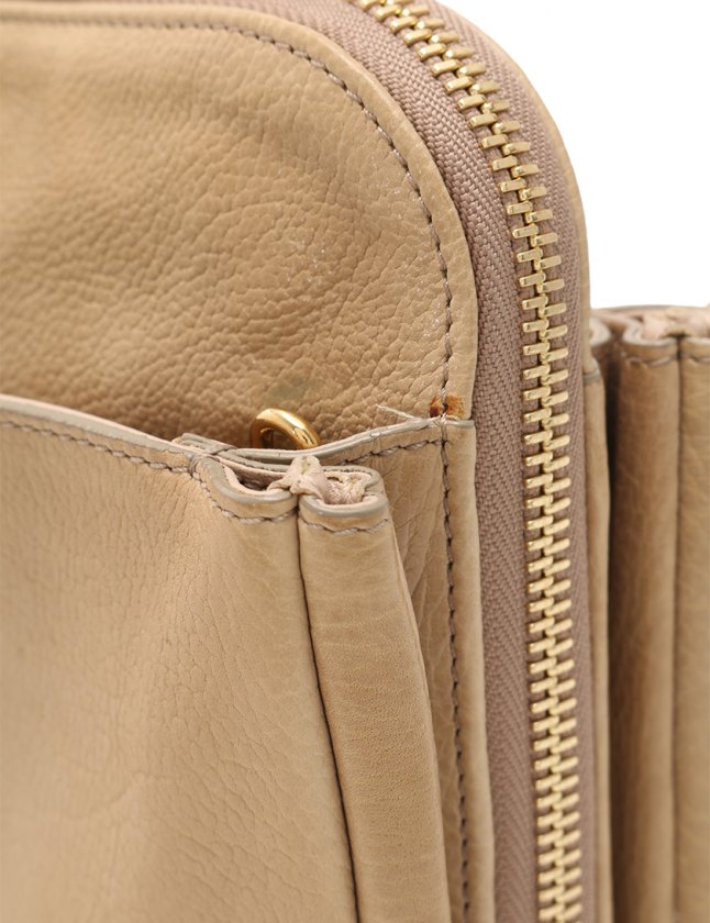 クロエ CHLOE ショルダーバッグ チェーン キャメル レザー LUCY 