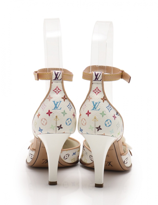 ルイヴィトン LOUIS VUITTON パンプス ヒール モノグラムマルチカラー 
