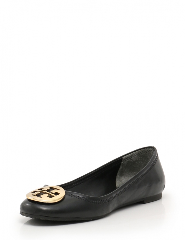 トリーバーチ TORY BURCH フラットシューズ 黒 6.5C シューズ 23.5cm 