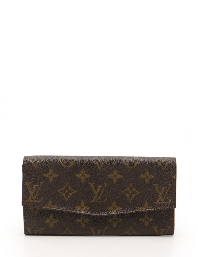ルイヴィトン LOUIS VUITTON 長財布 モノグラム 茶 小物 PVC No.212 