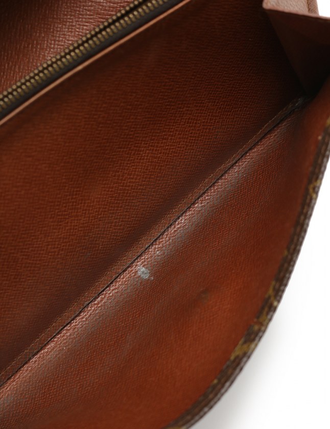 ルイヴィトン LOUIS VUITTON 長財布 モノグラム 茶 小物 PVC No