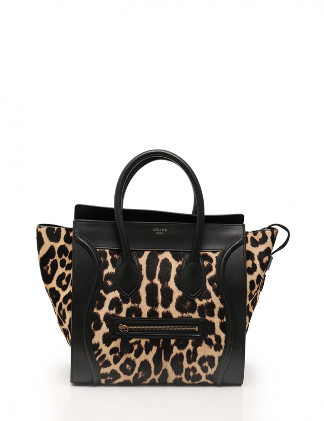 セリーヌ CELINE トートバッグ ラゲージ ミニショッパー レオパード 