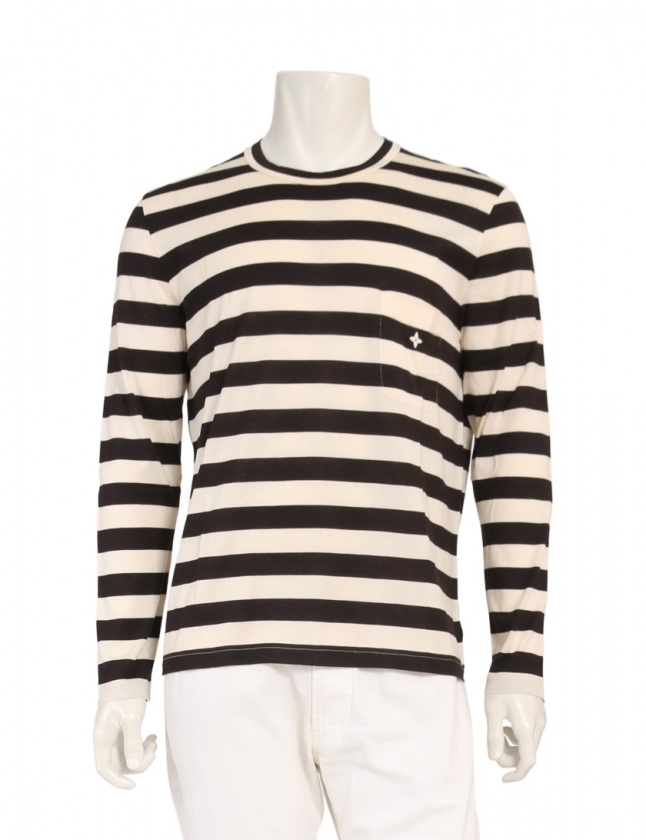 ルイヴィトン LOUIS VUITTON カットソー ロングTシャツ ダークブラウン 