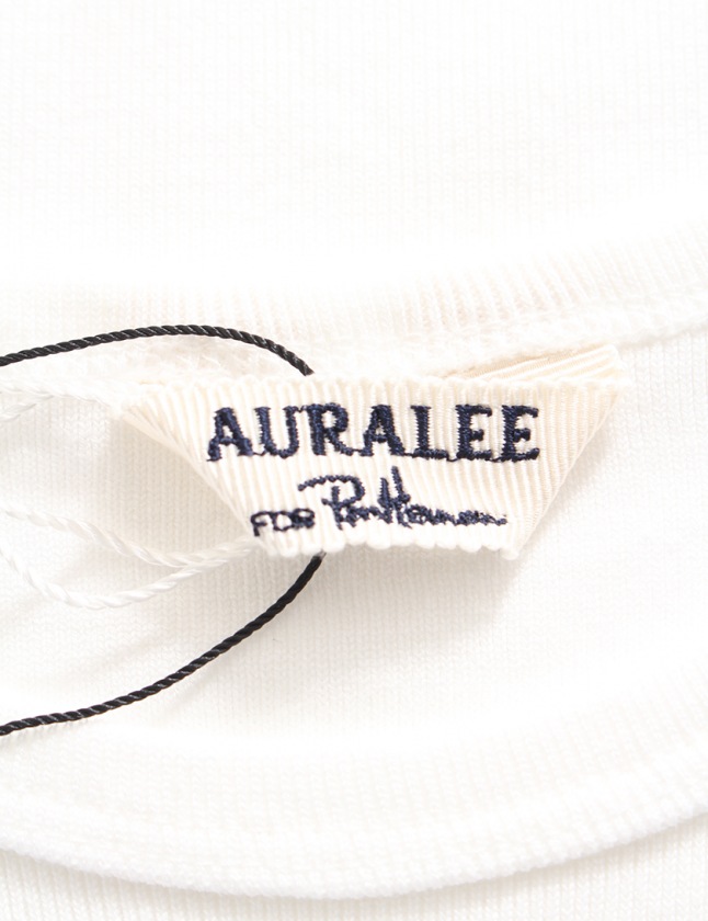 オーラリー AURALEE Tシャツ 白 1 トップス 半袖 丸首 無地 S オーラリー AURALEE Tシャツ 白 1 トップス 半袖 丸首 無地 S