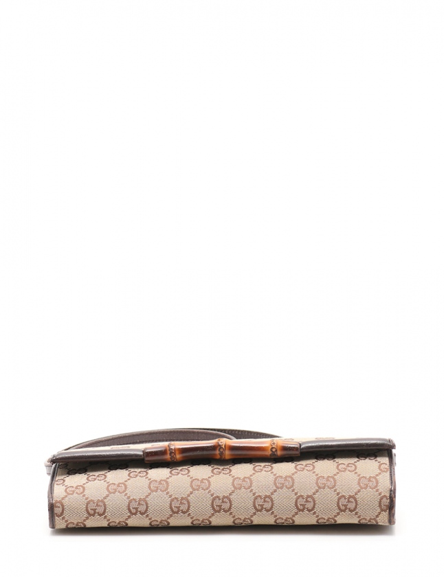 グッチ GUCCI クラッチバッグ ポシェット GGキャンバス バンブー