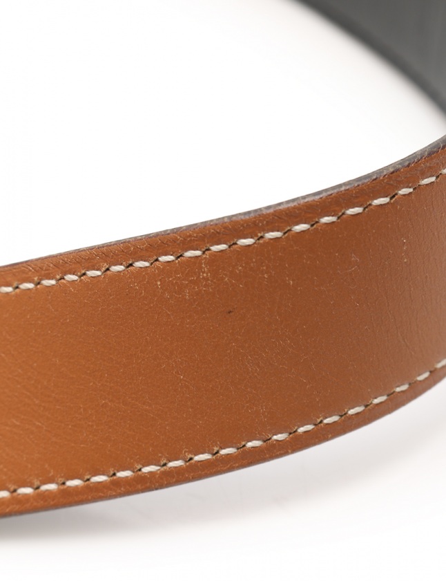 エルメス HERMES ベルト コンスタンス Hベルト 革ベルト ゴールド 茶 