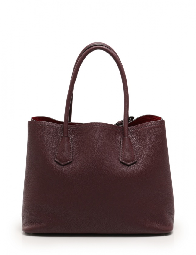 プラダ PRADA トートバッグ ショルダーバッグ ダブルバッグ ボルドー