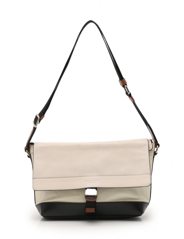 コーチ COACH メッセンジャーバッグ パフォレイテッドレザー バイク 