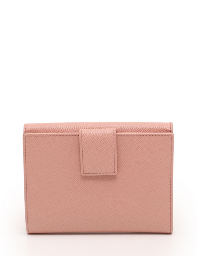 プラダ PRADA Wホック二つ折り財布 ピンク 小物 サフィアーノレザー