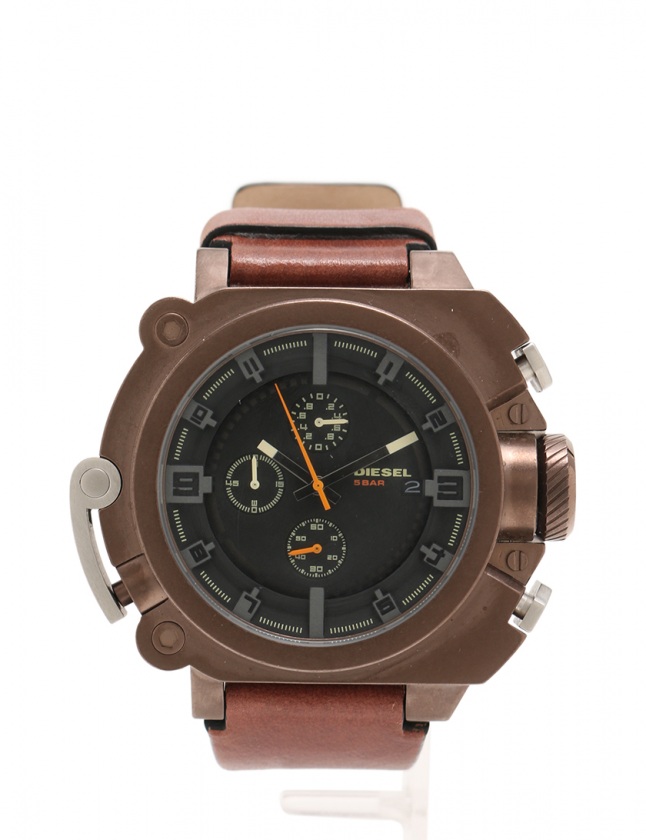 ディーゼル DIESEL 腕時計 クロノグラフ クオーツ 茶 DZ4245 SS レザー