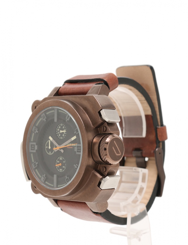ディーゼル DIESEL 腕時計 クロノグラフ クオーツ 茶 DZ4245 SS レザー