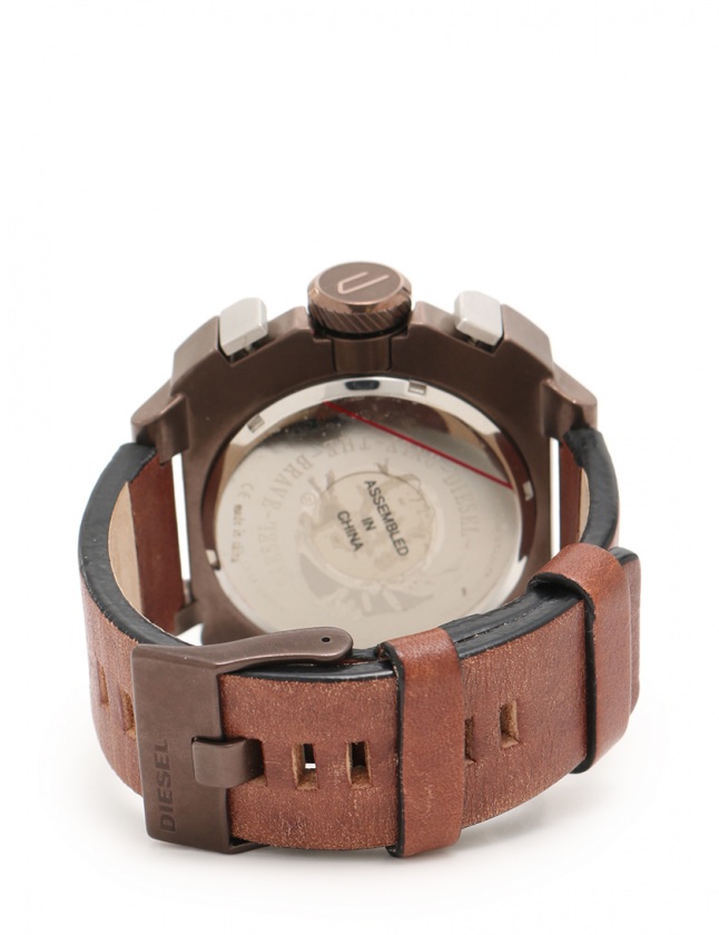 ディーゼル DIESEL 腕時計 クロノグラフ クオーツ 茶 DZ4245 SS レザー