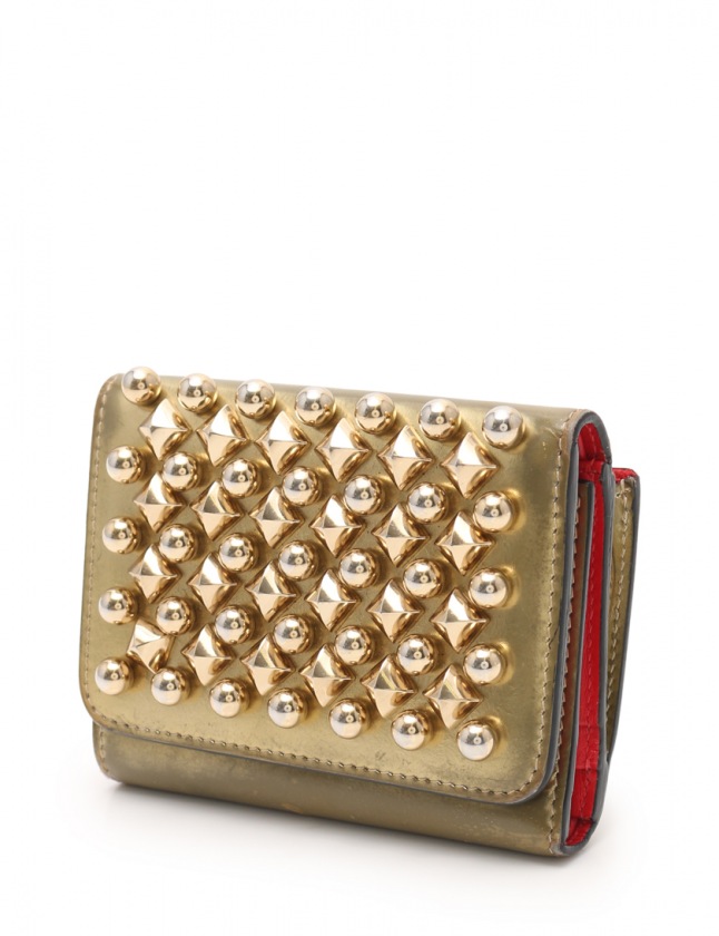 クリスチャンルブタン Christian louboutin 三つ折り財布 マカロン 
