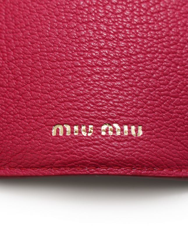 miu ミュウミュウ 財布 ハートレター 三つ折り財布 5MH021