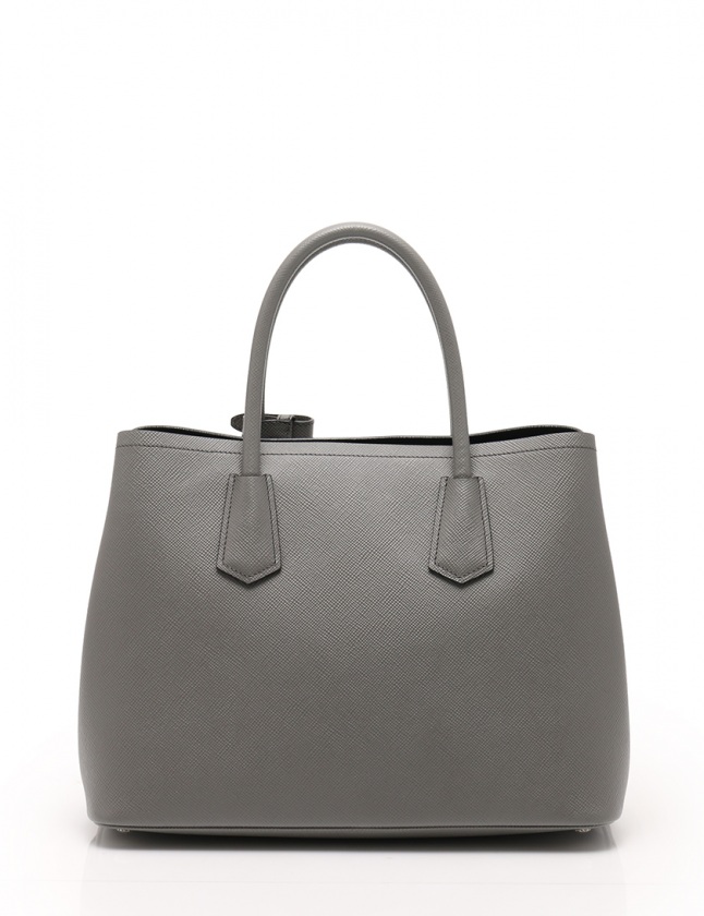 プラダ PRADA サフィアーノ トートバッグ グレー レザー トートバッグ